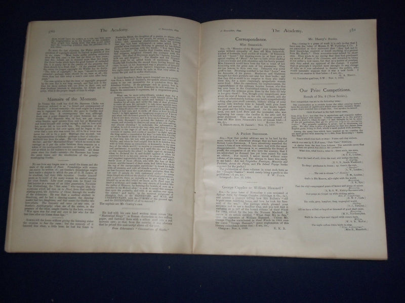 1898-1899 THE ACADEMY WEEKLY REVIEW OF LITERATURE LOT OF 35 - LONDON - O 2232
