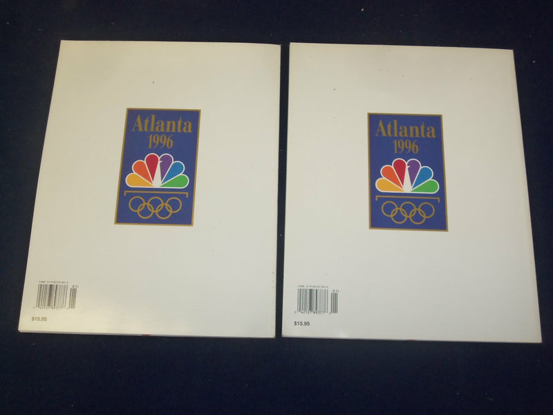 THE 1996 OLYMPIC GAMES PROGRAM-THE OFFICIAL NBC VIEWER'S GUIDE -LOT OF 2- B 6481