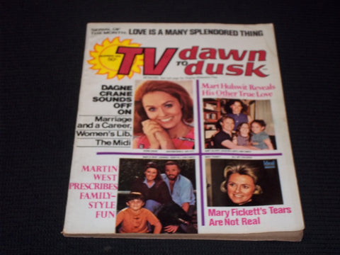 1970 DECEMBER TV DAWN TO DUSK MAGAZINE - DAGNE CRANE FRONT COVER - E 13350