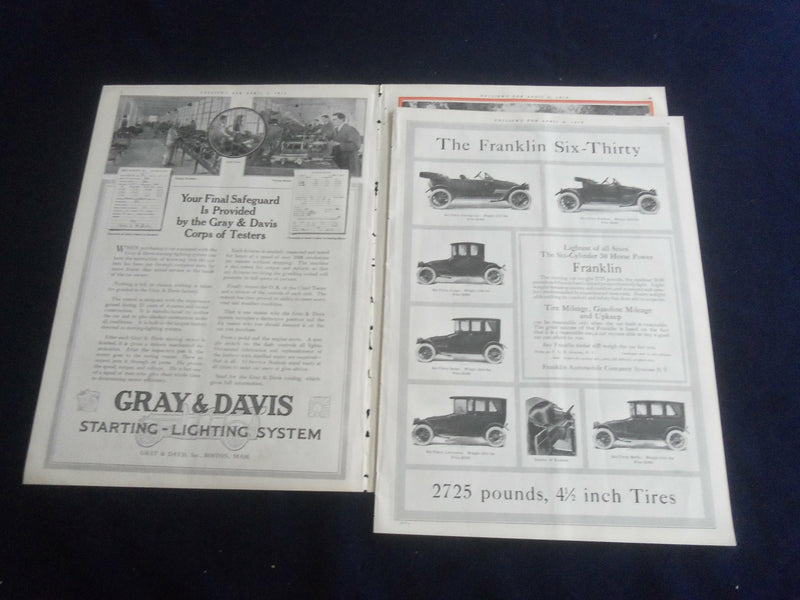 1914 APRIL 4 COLLIER'S MAGAZINE - THE PAINTED SCENE - APRIL FOOL - ST 7094