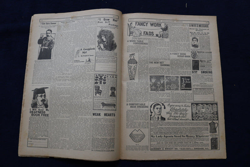 1906 MAY THE AMERICAN HOME NEWSPAPER - NICE ILLUSTRATED COVER - NP 8686