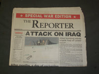 1991 JANUARY 17 THE REPORTER NEWSPAPER - ATTACK ON IRAQ - NP 3196