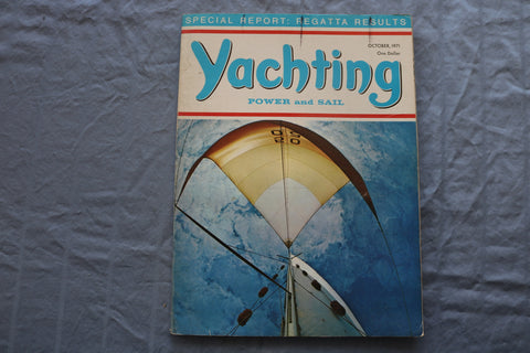 1971 OCTOBER YACHTING MAGAZINE - REGATTA RESULTS COVER - E 9501