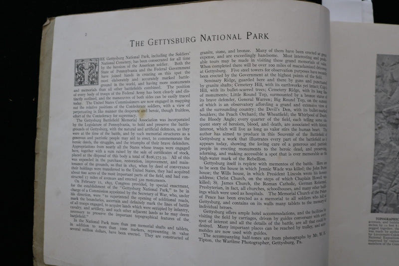 1913 GETTYSBURG THE PICTURES AND THE STORY - SOFTCOVER BOOK - K 3075