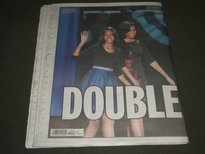 2012 NOVEMBER 7 NEW YORK DAILY NEWS NEWSPAPER - BAMMY - NP 2444