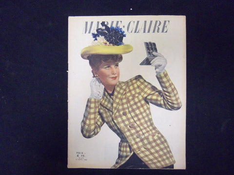 1943 APRIL 10 MARIE CLAIRE MAGAZINE - ILLUSTRATIONS, STORIES & ADS - ST 3562