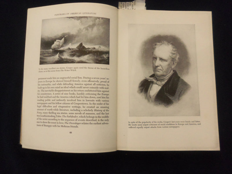 1947 PANORAMA OF AMERICAN LITERATURE HARDCOVER BOOK BY W. TASKER WITHAM- KD 8302
