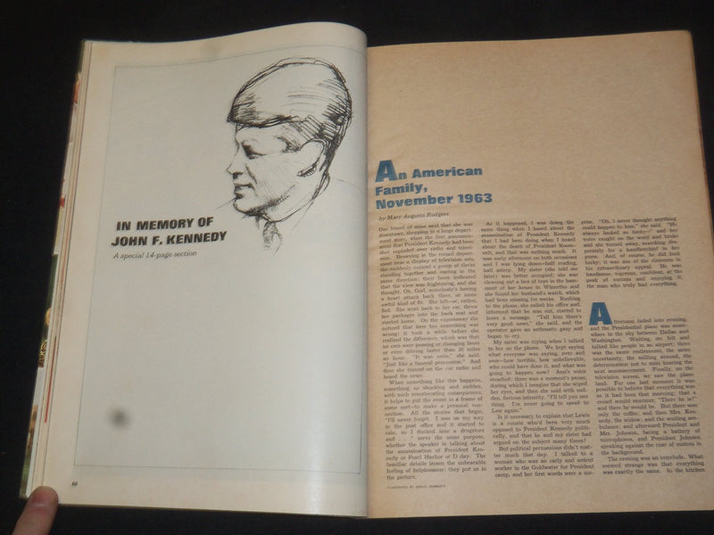 1964 NOVEMBER REDBOOK MAGAZINE - IN MEMORY OF JOHN F. KENNEDY SECTION - SP 6007