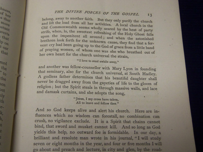 1872 REV. DR. BARTLETT'S SERMON FOR FOREIGN MISSIONS BOOK - J 4411