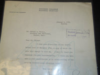 1923 WILLIAM GUTH GOUCHER COLLEGE TYPED SIGNED LETTER - EDWARD FILENE - J 5358
