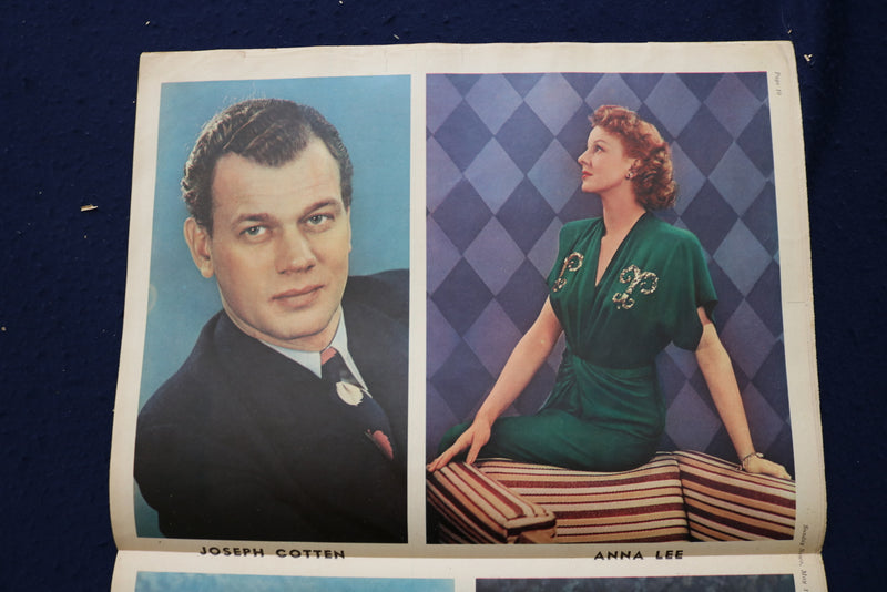 1943 MAY 16 SUNDAY NEWS PICTURE NEWSPAPER - MADGE EVANS - MOVIE STARS - E 22744