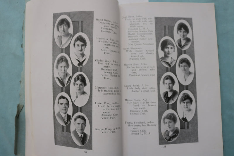 1917 ELESENES - LEWISTON STATE NORMAL HIGH SCHOOL YEARBOOK - K 2581