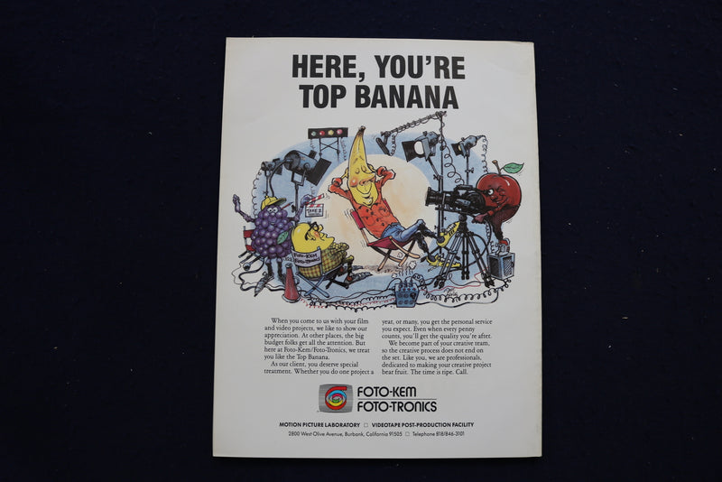 1988 OCTOBER AMERICAN CINEMATOGRAPHER MAGAZINE - JOHN & YOKO LENNON - E 17750