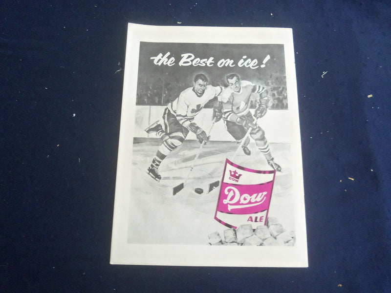 1957 NOVEMBER HOCKEY BLUELINE MAGAZINE - EDDIE LIZENBERGER COVER - ST 267J