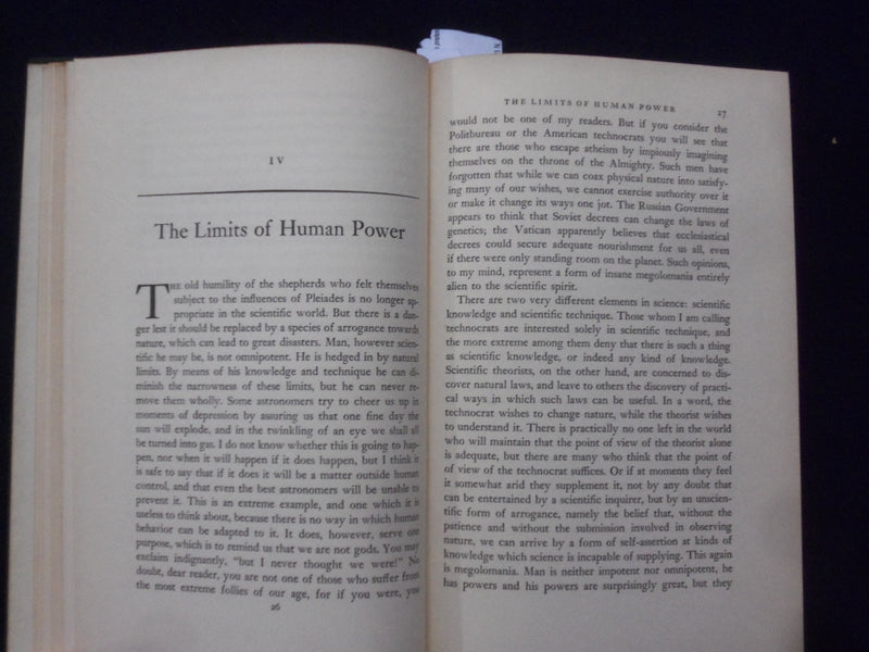 1951 NEW HOPES FOA A CHANGING WORLD HARDCOVER BOOK BY BERTRAND RUSSELL - KD 8675