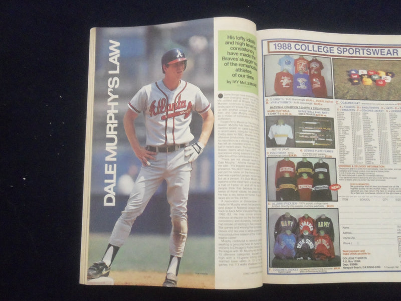 1988 STREET AND SMITH'S BASEBALL MAGAZINE - DALE MURPHY COVER - SP 1523M