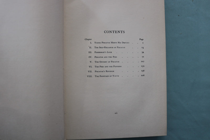 1904 THE ROMANCE OF PISCATOR HARDCOVER BOOK BY H.W. KABUER - KD 9703