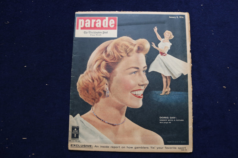 1956 JANUARY 8 PARADE MAGAZINE - DORIS DAY COVER - E 22336