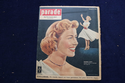 1956 JANUARY 8 PARADE MAGAZINE - DORIS DAY COVER - E 22336