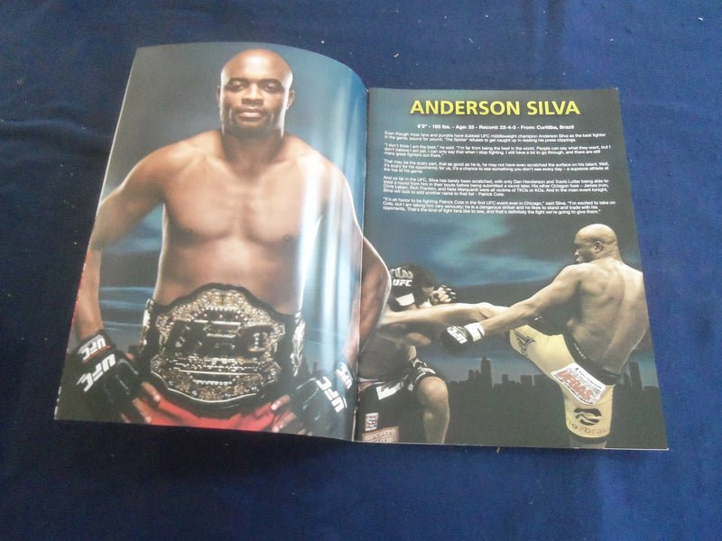 2008 OCTOBER 25 ULIMATE FIGHTING CHAMPIONSHIP PROGRAM - SILVA VS. COTE - ST 200G
