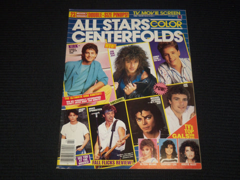 1988 FEB TV AND AND MOVIE SCREEN ALL STAR COLOR CENTERFOLDS MAGAZINE - E 14884