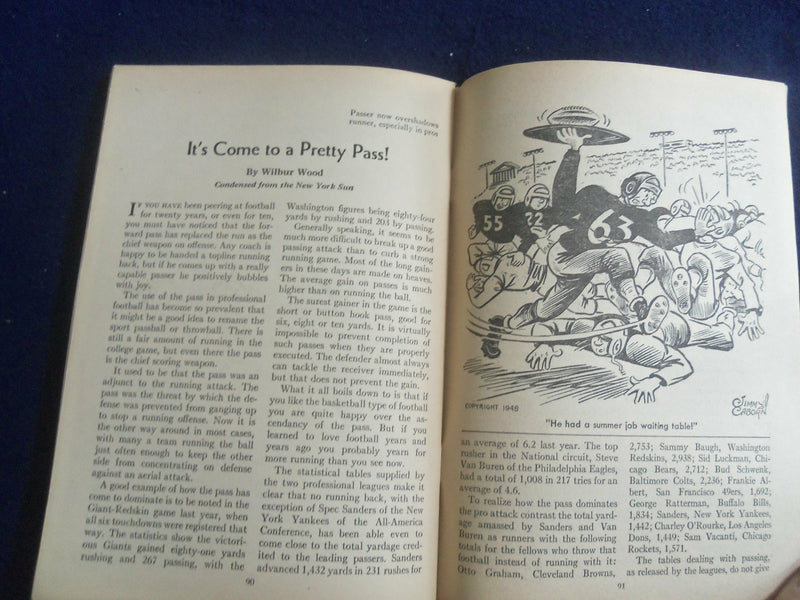1948 FOOTBALL DIGEST - GENE ROSSIDES & FRED NADHERNY COVER - SP 7492H
