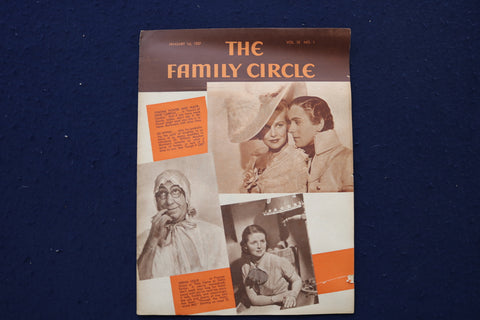 1937 JANUARY 1 THE FAMILY CIRCLE MAGAZINE - TYRONE POWER-ED WYNN COVER - E 18226
