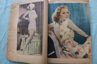 1930'S MOVIE STAR SCRAPBOOK LOADED - HARLOW - LOMBARD - BASEBALL - E 26498