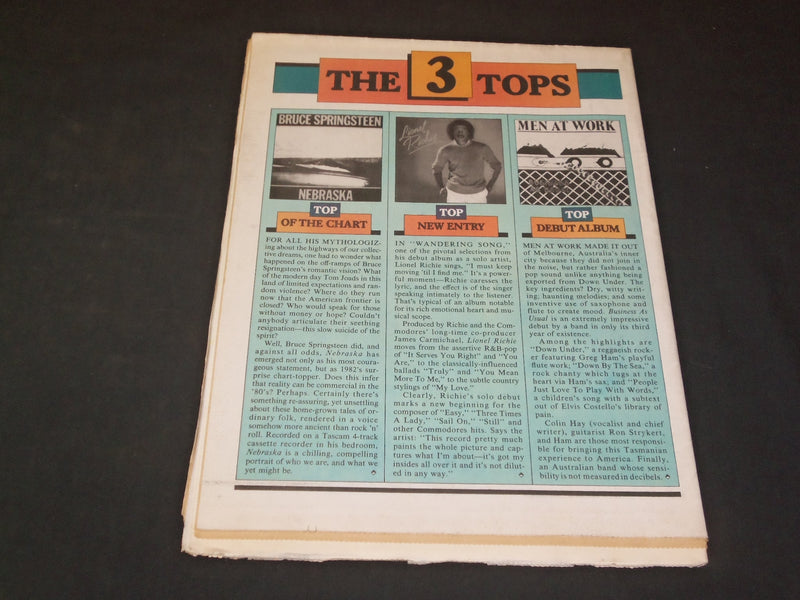 1982 DECEMBER RECORD MAGAZINE - THE WHO'S LAST STAND - SP 7698