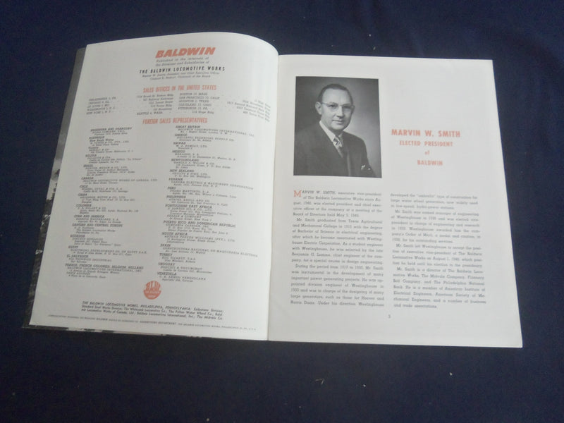 1949 1ST/2ND QUARTER BALDWIN LOCOMOTIVES MAGAZINE-GREAT COVER & PHOTOS- SP 6482S