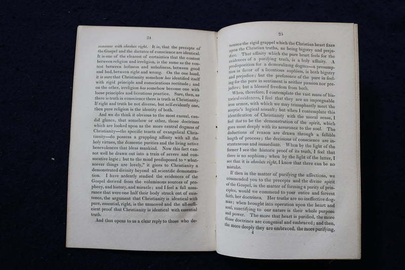 1839 BACCALUREATE SERMON DELIVERED IN CHAPEL OF THE WELEYAN UNIVERSITY - K 1399