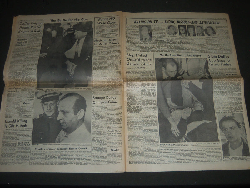 1963 NOV 25 NEW YORK JOURNAL AMERICAN - THE NATION STOOD STILL - JFK - NP 2397