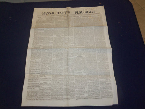 1846 SEPTEMBER 19 MASSACHUSETTS PLOUGHMAN NEWSPAPER - J. G. WHITTIER - NP 5130