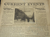 1918-1923 CURRENT EVENTS NEWSPAPERS - 38 PIECES - NP 3032D