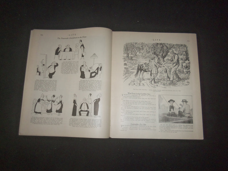 1920 OCTOBER 21 LIFE MAGAZINE - SPORTING NUMBER - A SPORTING CHANCE - L 771K