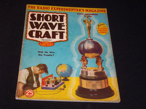 1935 SEPTEMBER SHORT WAVE CRAFT MAGAZINE NICE COVER - E 115