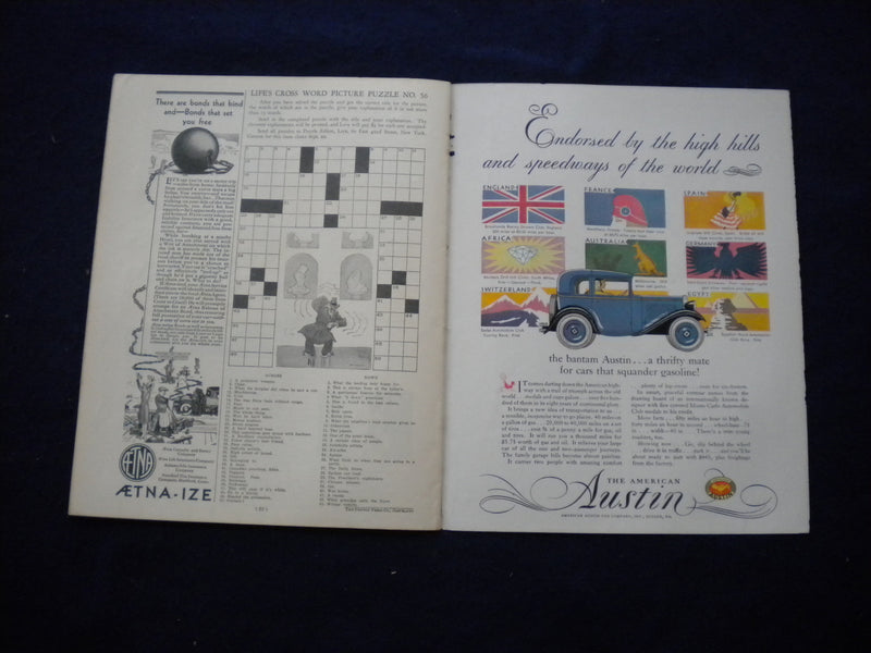 1930 SEPTEMBER 5 LIFE MAGAZINE - OPERA SINGER ILLUSTRATED COVER - L 772S