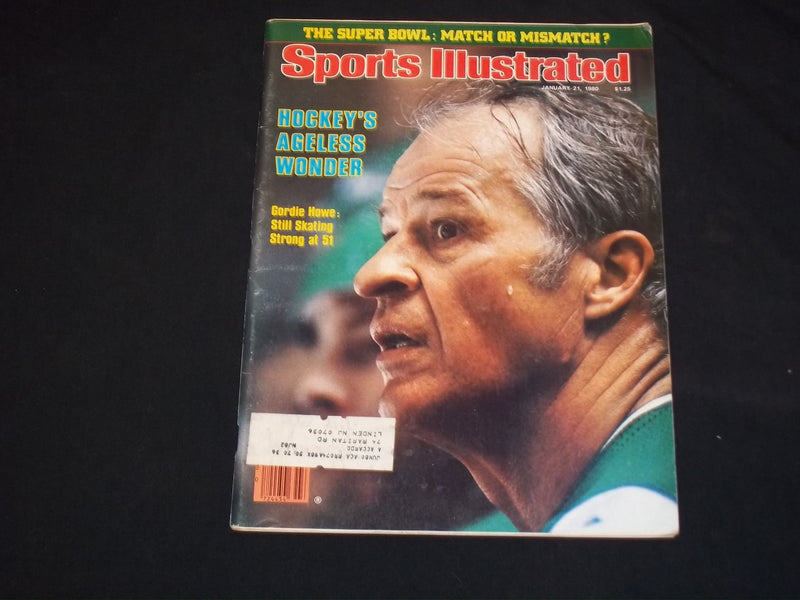 1980 JANUARY 21 SPORTS ILLUSTRATED MAGAZINE - GORDIE HOWE COVER - SP 9086
