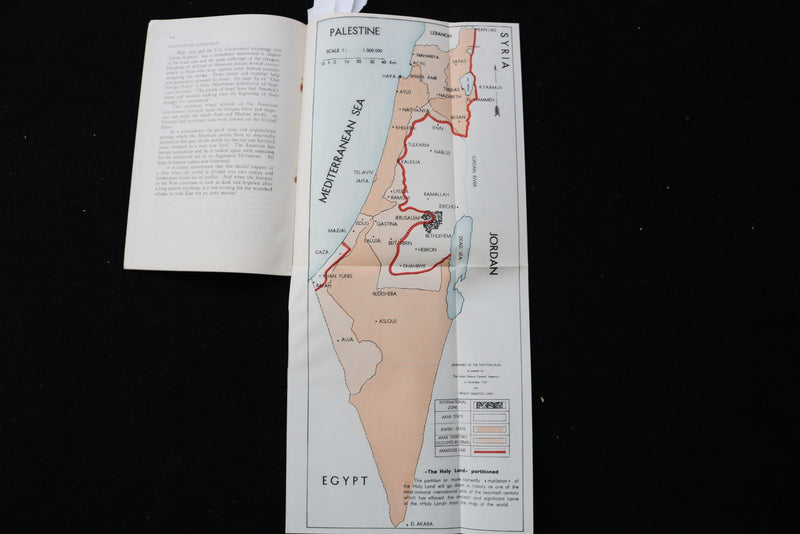 1954 THE WAY TO PEACE IN THE HOLY LAND - PALESTINE - SOFTCOVER BOOK - K 3064