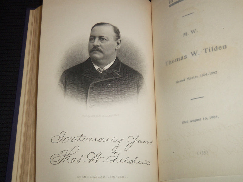 1905-1906 NEW JERSEY GRAND LODGE PROCEEDINGS BOUND VOLUMES LOT OF 2 - KD 4583R