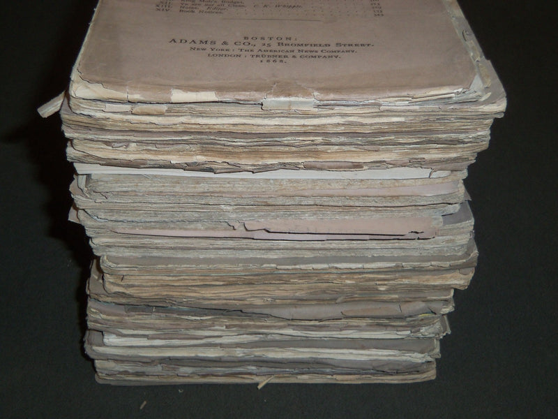 1868-1871 THE RADICAL MONTHLY MAGAZINE LOT OF 27 - NATURAL RELIGION - WR 46