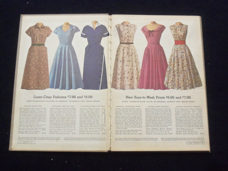 1953 MIDSPRING MONTGOMERY WARD SALE BOOK CATALOG-HARDCOVER-KANSAS CITY,MO-J 8491
