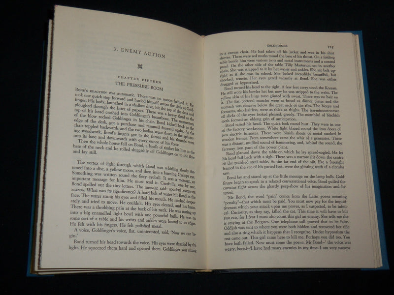 1959 GOLDFINGER HARDCOVER BOOK BY IAN FLEMNIG - KD 7284