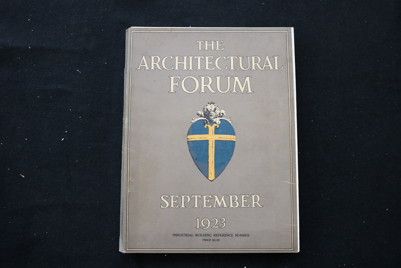 1923 SEP THE ARCHITECTURAL FORUM MAGAZINE - INDUSTRIAL BUILDING COVER - E 10465