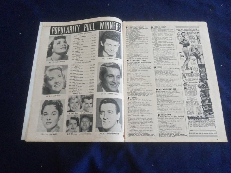1954 JUNE SONG HITS MAGAZINE - EILEEN BARTON COVER - ST 5153Z