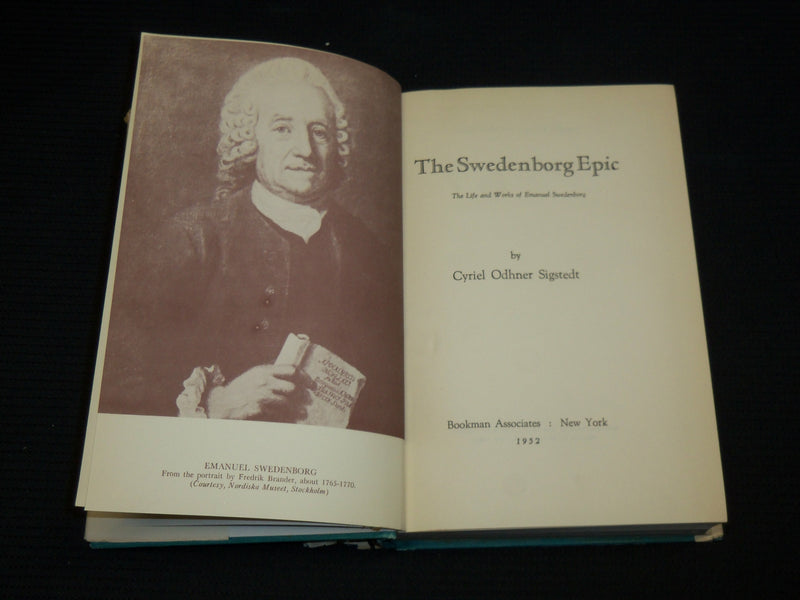 1952 THE SWEDENBORG EPIC HARDCOVER BOOK BY CYRIEL O. SIGSTEDT - KD 7467