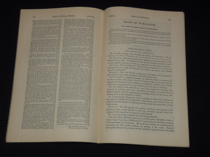 1868-1877 THE PRESBYTERIAN MONTHLY RECORD MAGAZINE LOT OF 42 ISSUES - WR 223C
