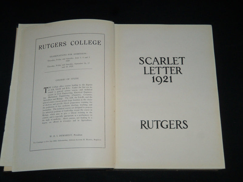 1921 SCARLET LETTER RUTGERS COLLEGE YEARBOOK - NEW JERSEY -NICE PHOTOS- YB 1695