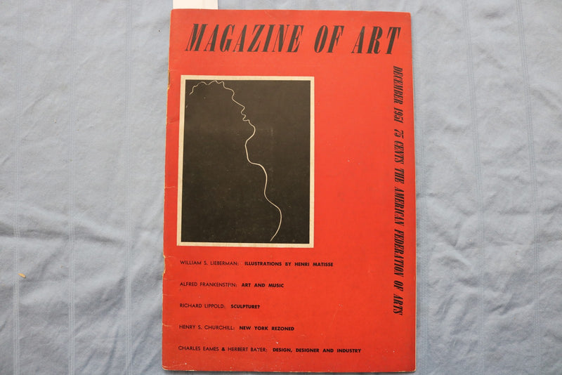 1951 DECEMBER MAGAZINE OF ART - K 2964