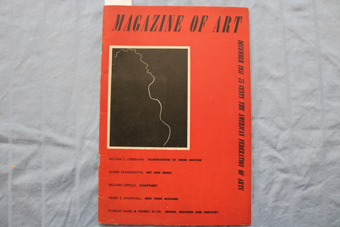 1951 DECEMBER MAGAZINE OF ART - K 2964